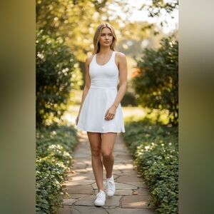 NWOT Calvin Klein Performance White Racerback Mini Dress
